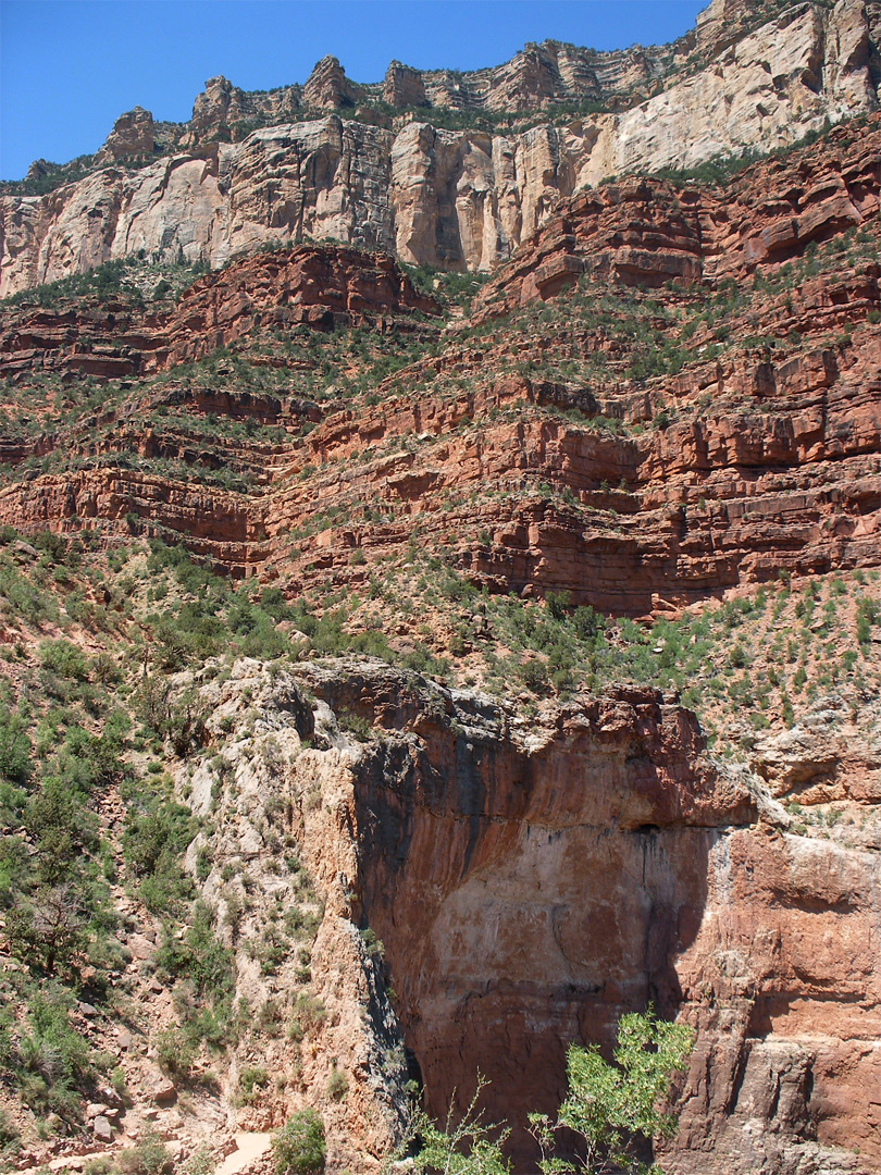 Layered cliffs