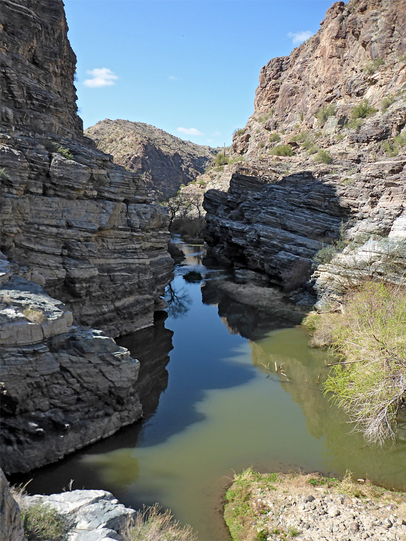 Pool near the upper end of the canyon