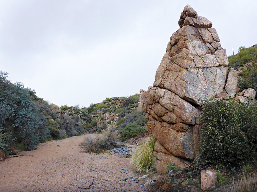 Pointed rock