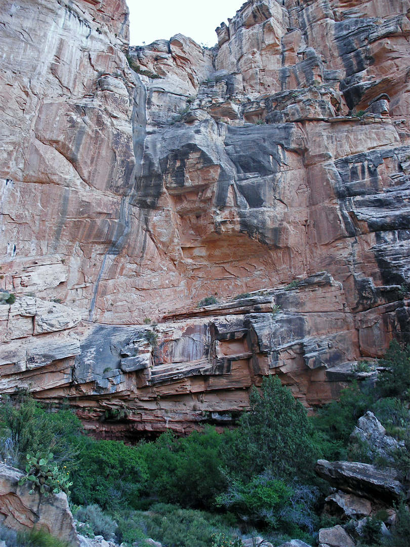 Dryfall in the canyon