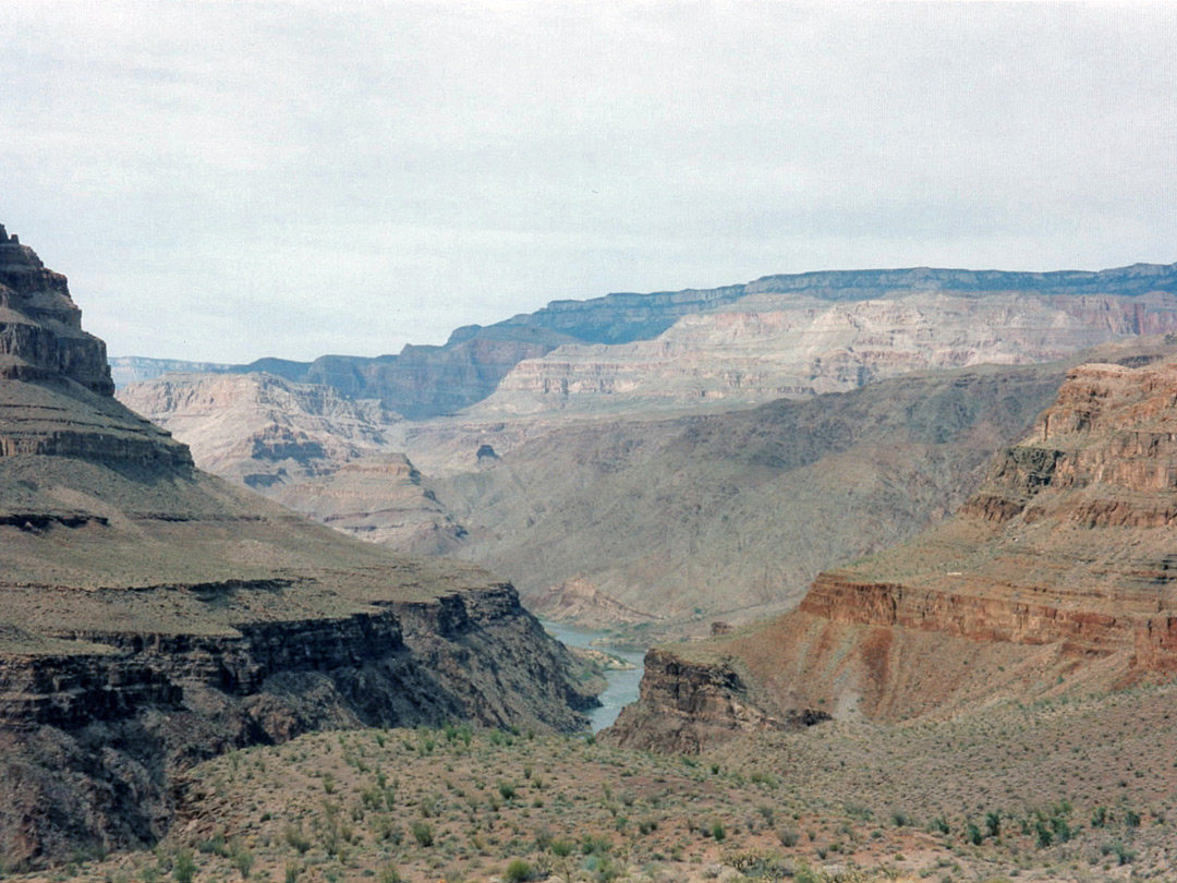 View west along the Grand Canyon