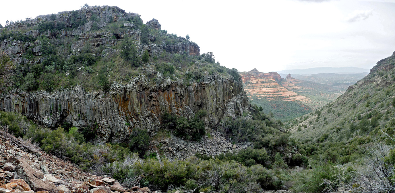 Basalt cliff