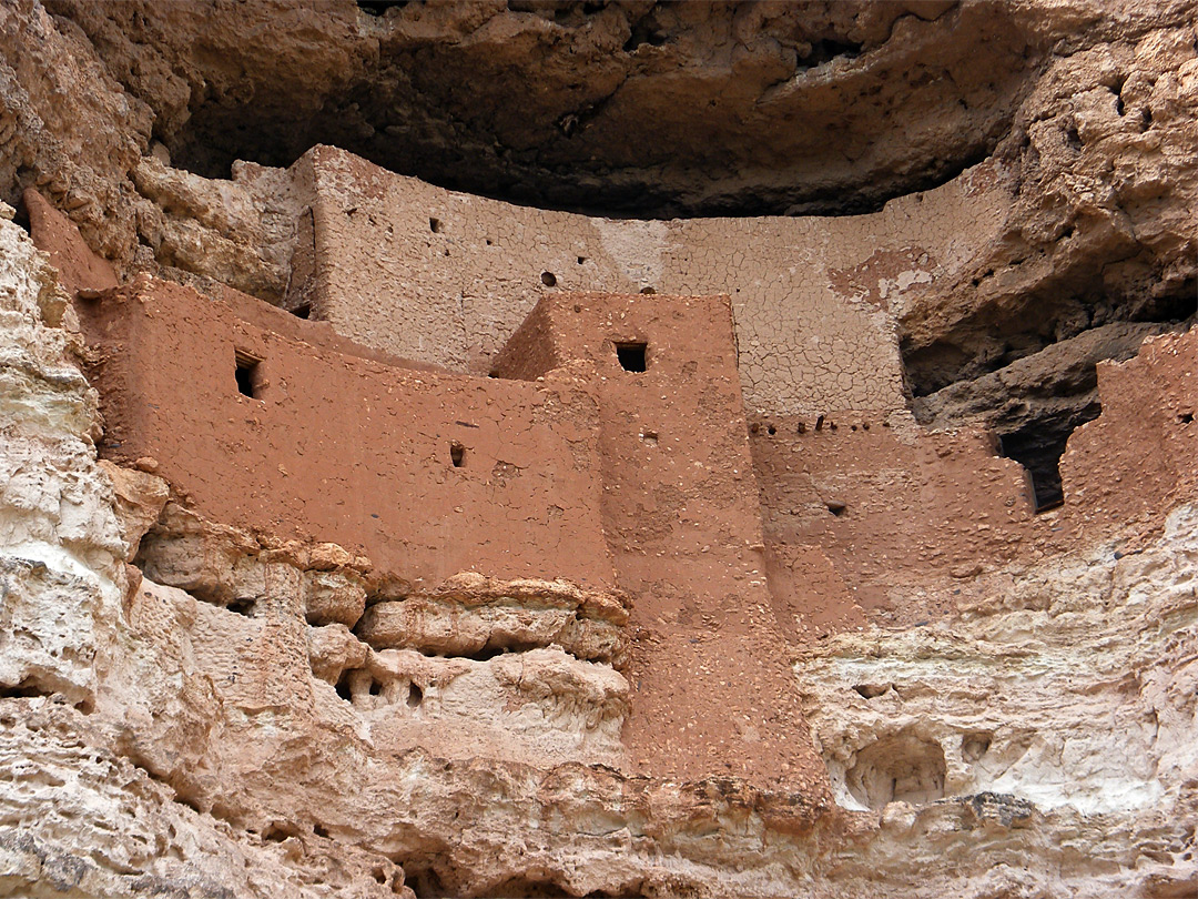 Close up of the ruins