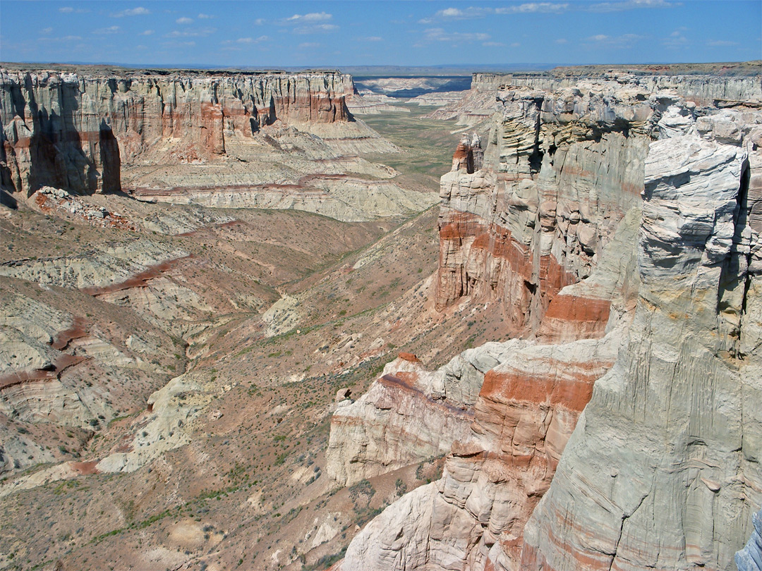 Cliffs and valley