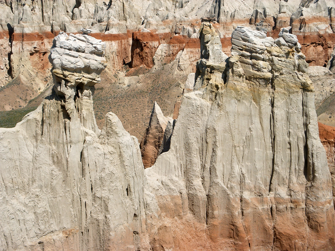 Line of hoodoos