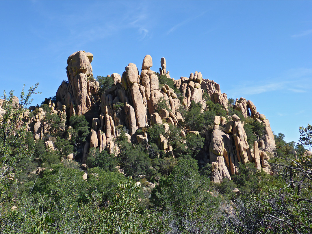 Pinnacles and fins