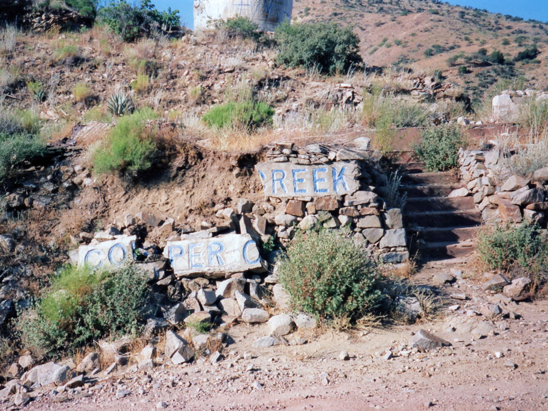 Copper Creek town sign