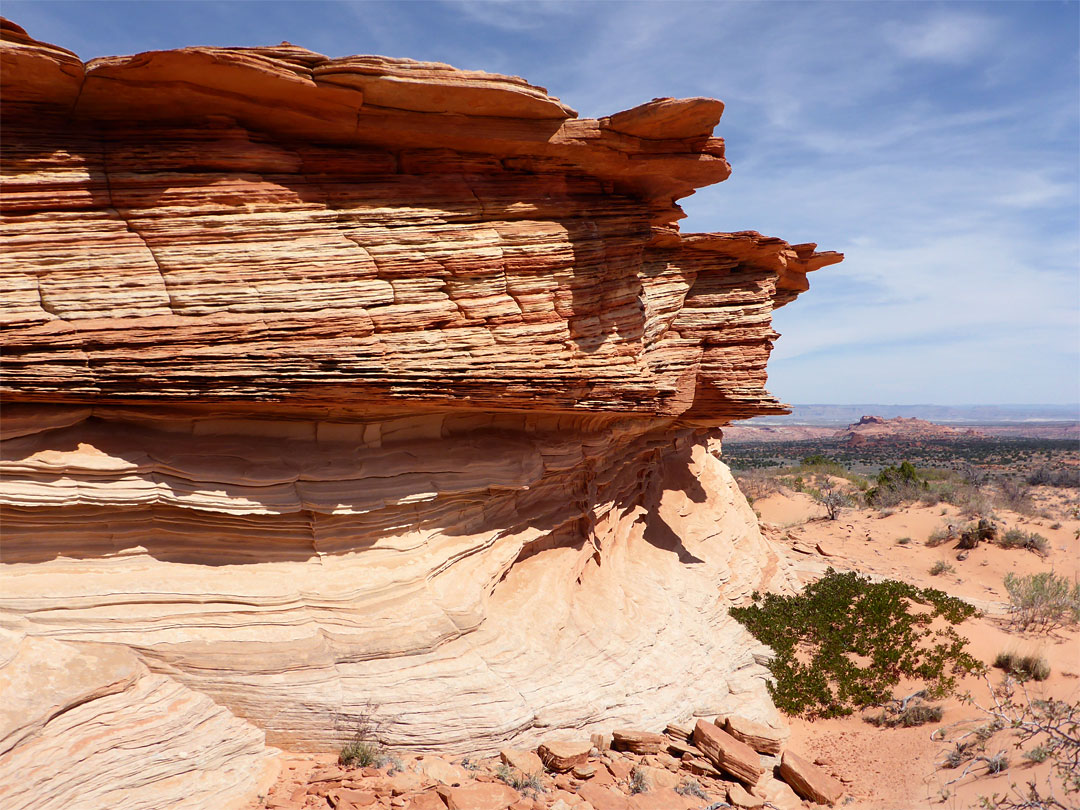 Edge of a mound