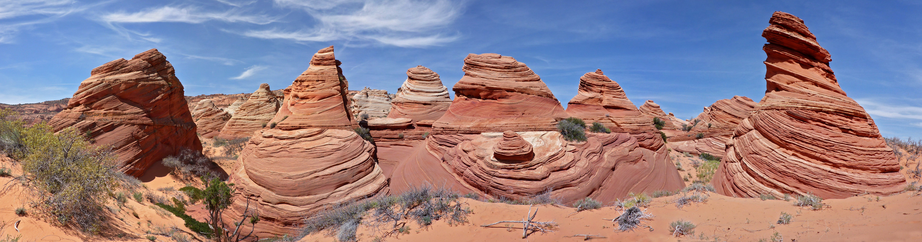 Teepees west of Cottonwood Spring