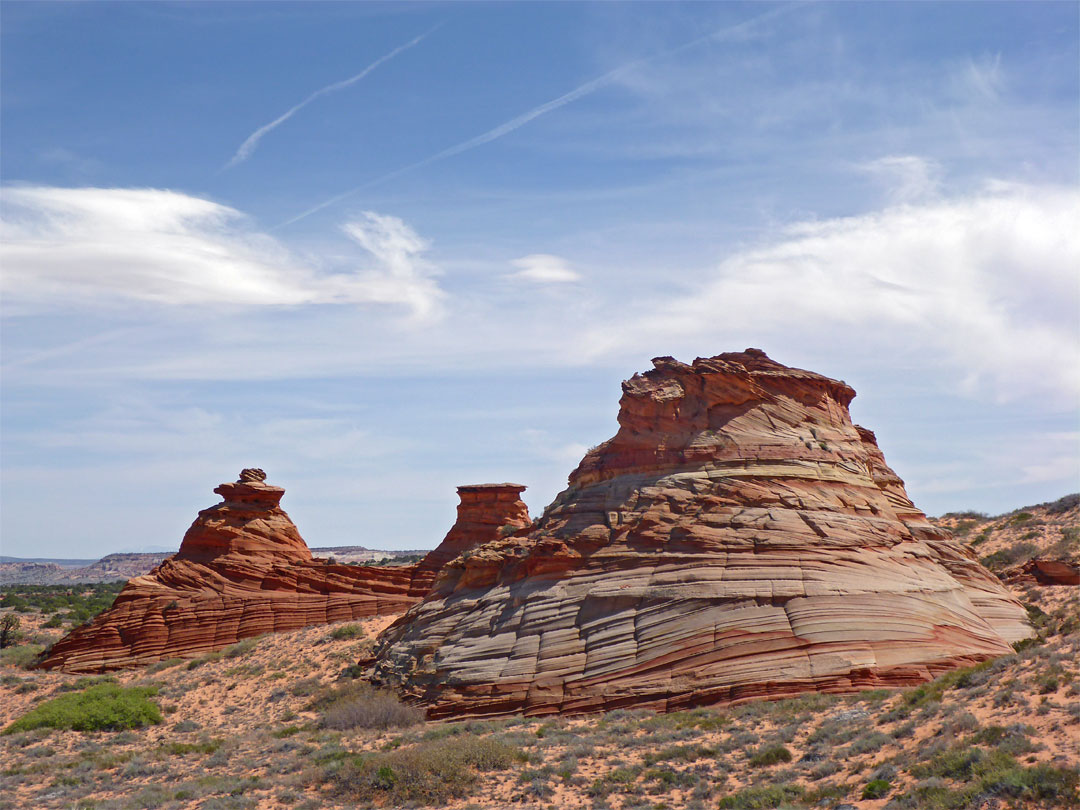 Three teepees