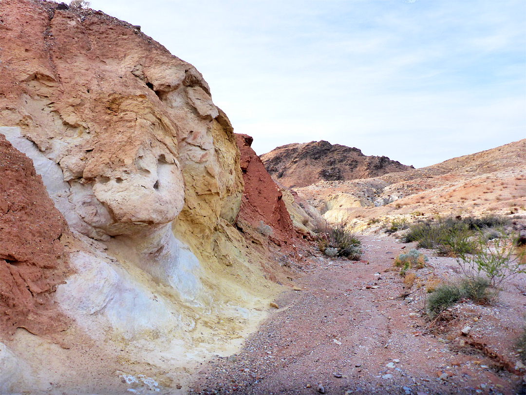 Multicolored rock