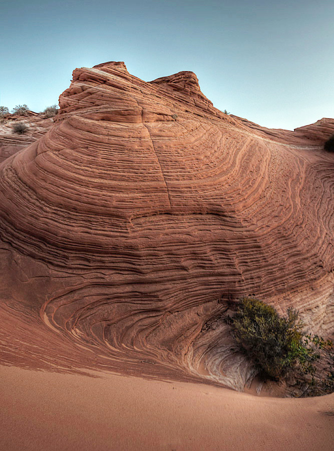 Cross-bedded butte