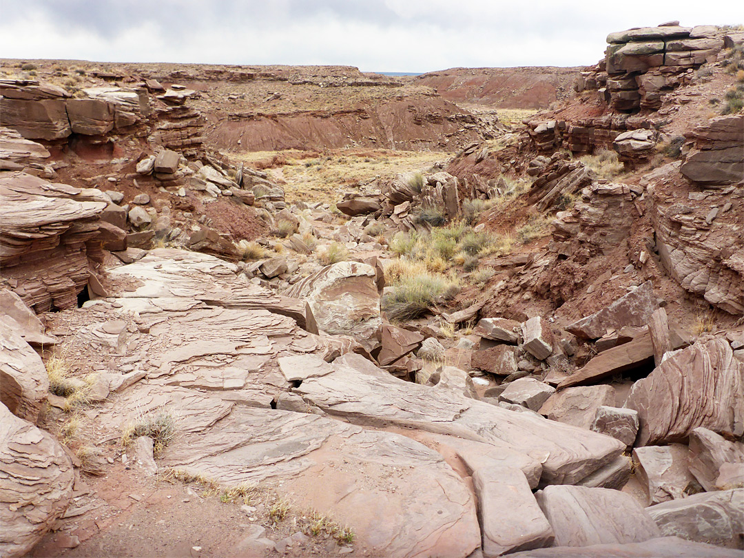 Boulder-filled ravine
