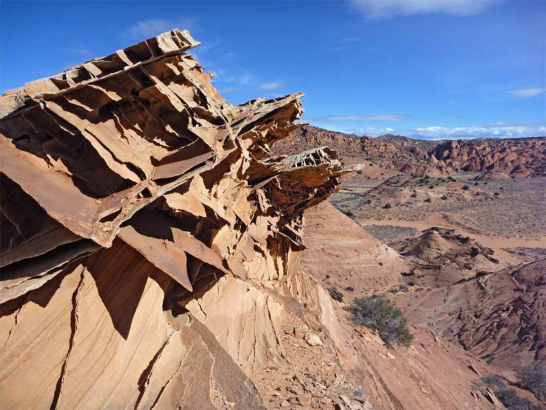 Inclined strata