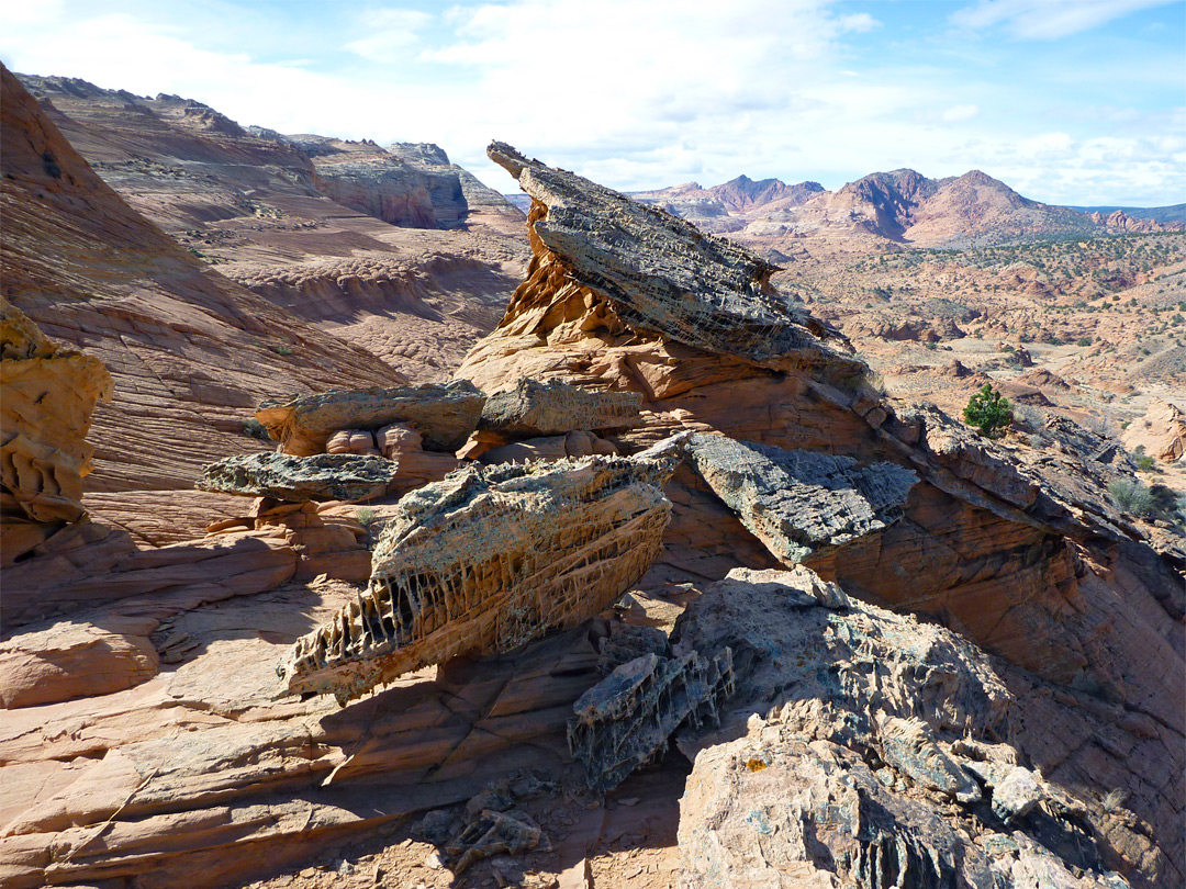 Strange rock textures