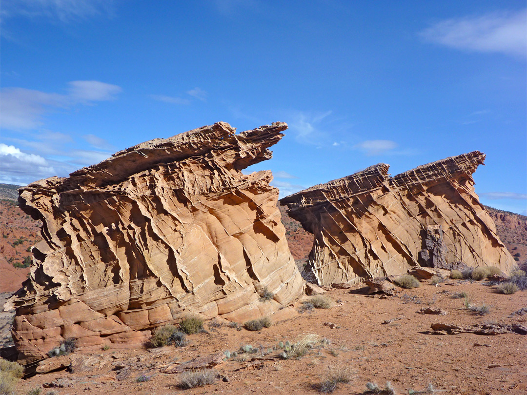 Eroded mounds