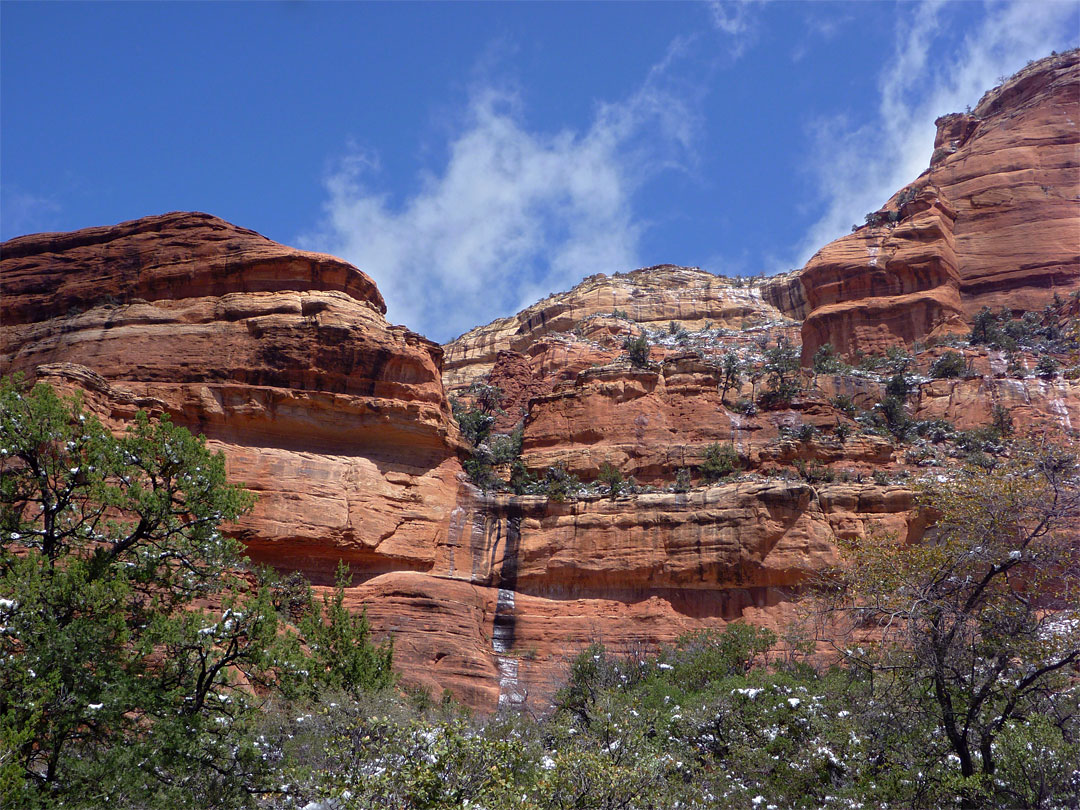 Sandstone layers