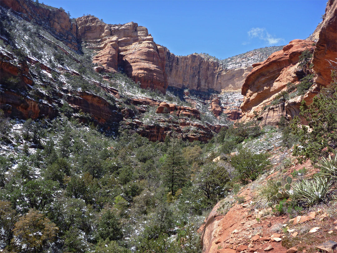 Upper end of the canyon