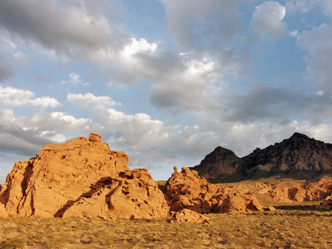Sandstone mounds beside NV 167