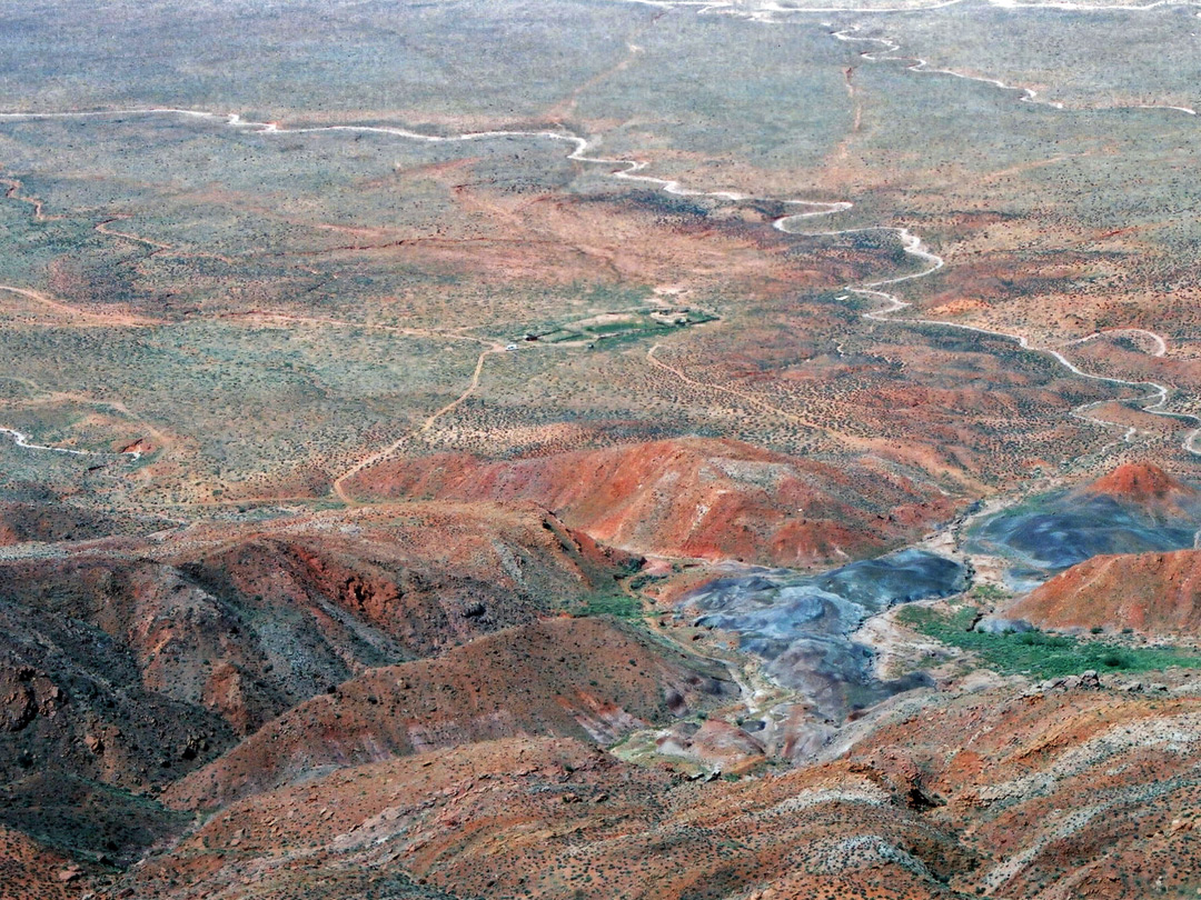 Colorful foothills