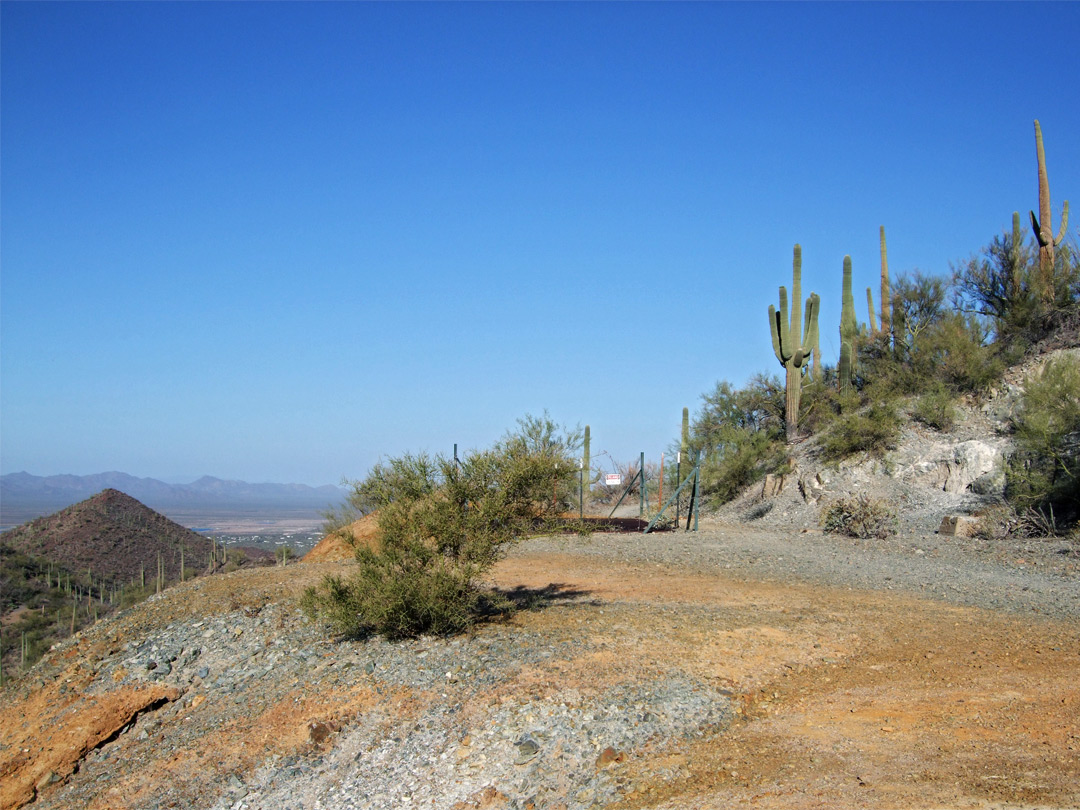 Flat area at the mine