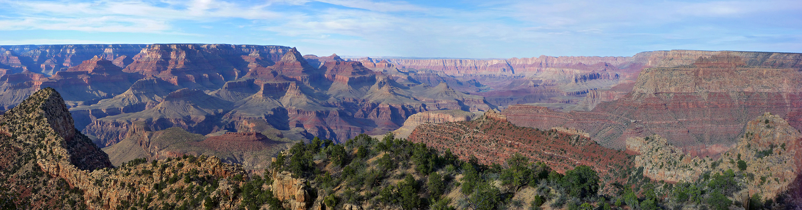 Panorama near the start of the trail