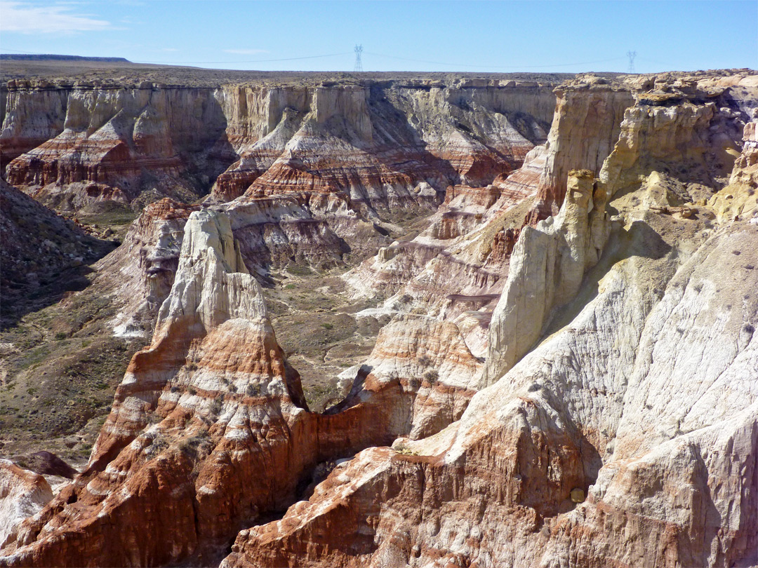 Red and white rocks