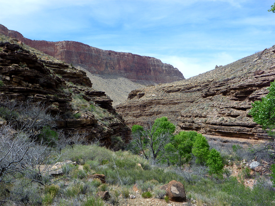 The upper canyon