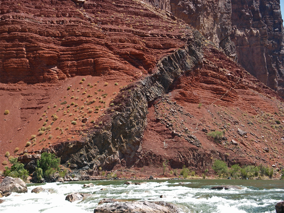 Dike through the sandstone