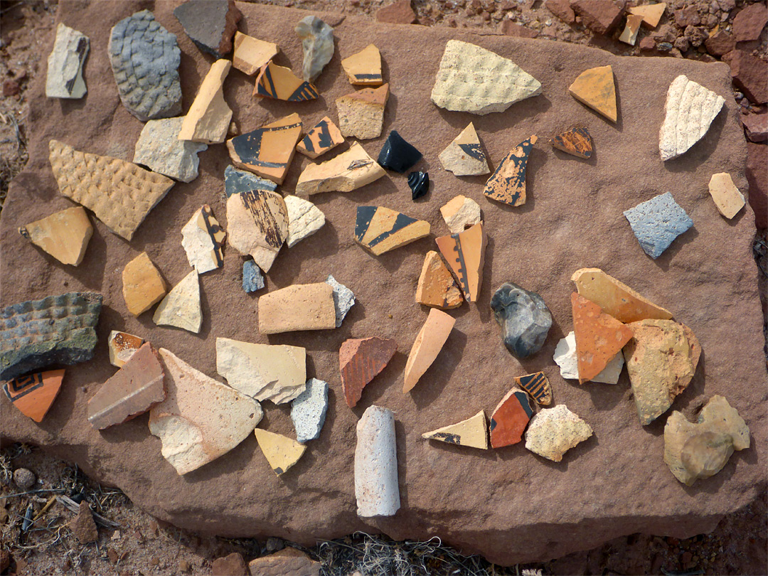 Pieces of pottery