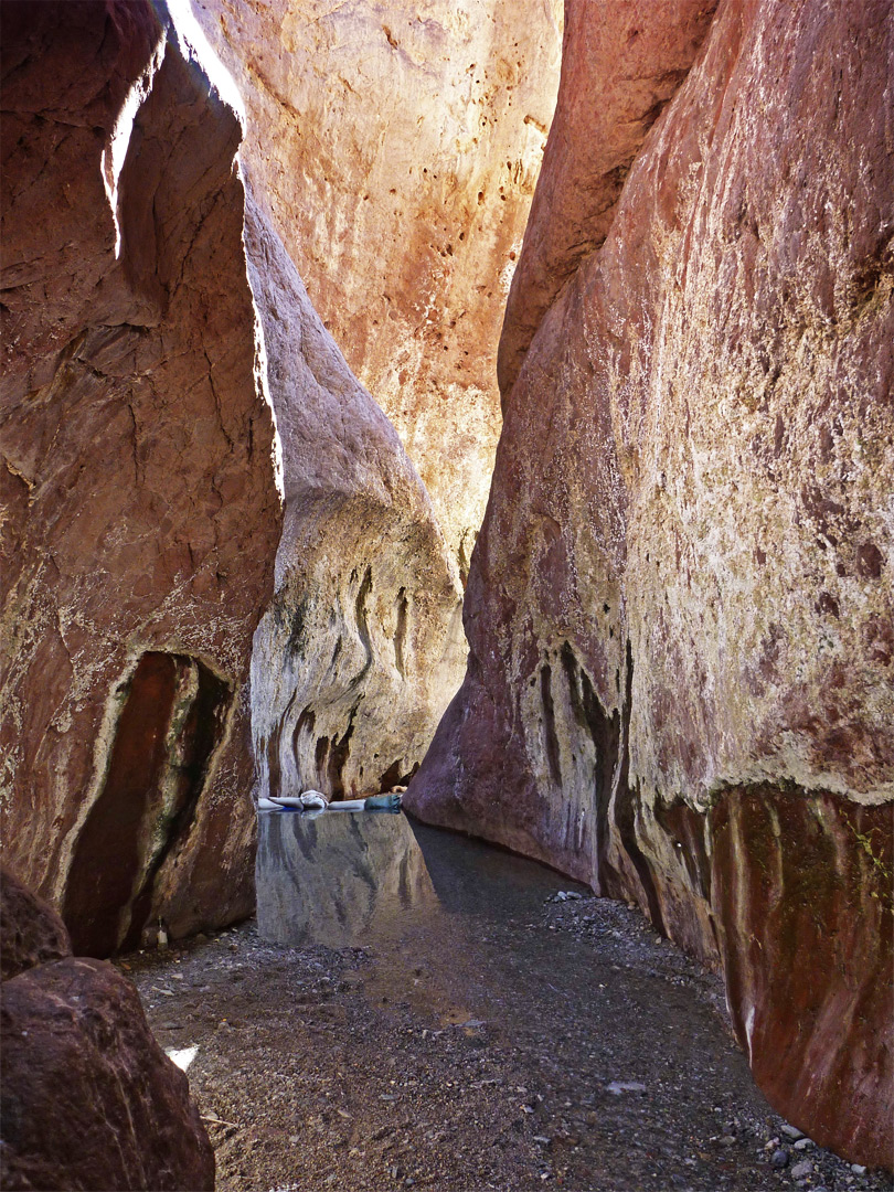 Overhanging cliffs