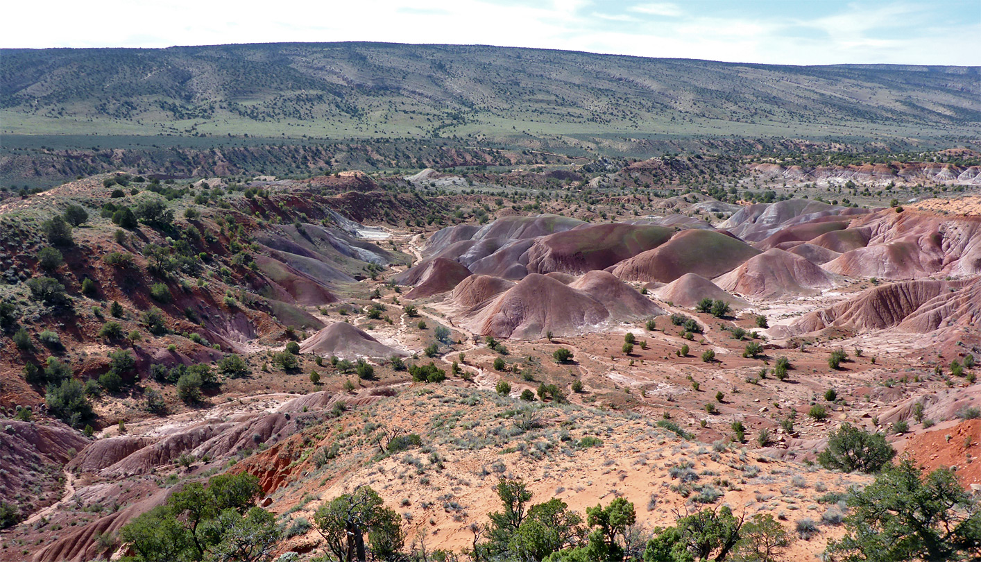 Purplish badlands