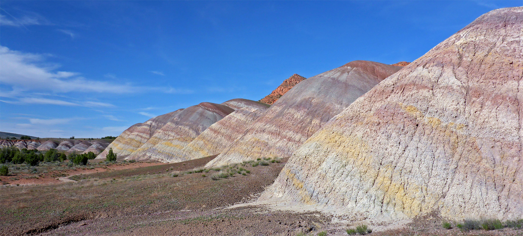 Undulating hills