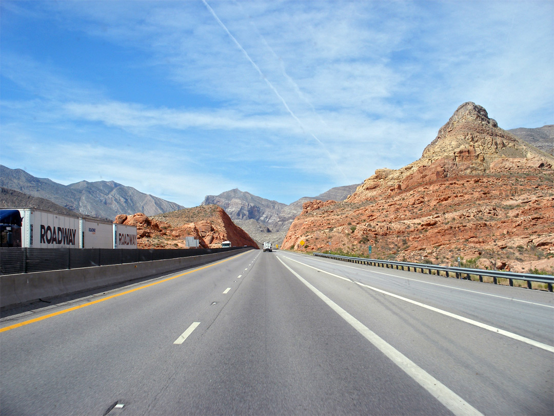 I-15 near the Virgin River Gorge