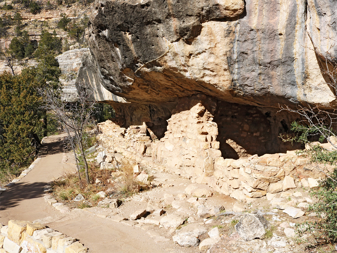 Path beside the ruins