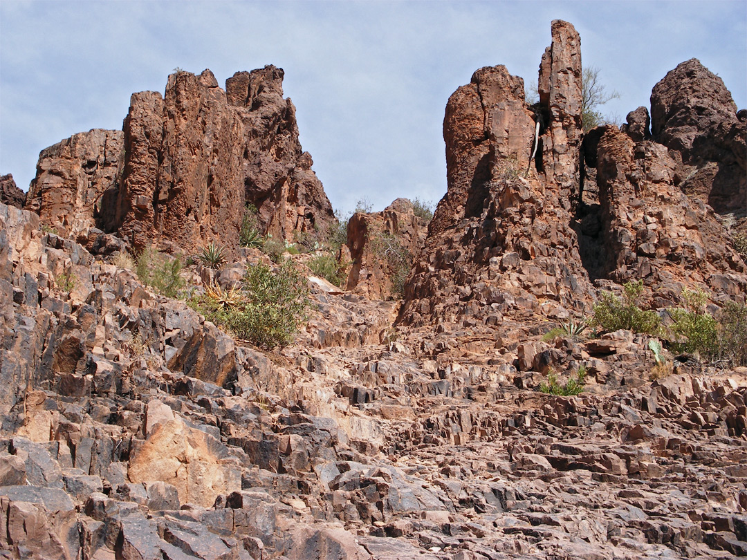 Rocky slopes