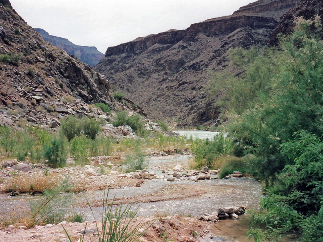 Junction of Diamond Creek with the Colorado River