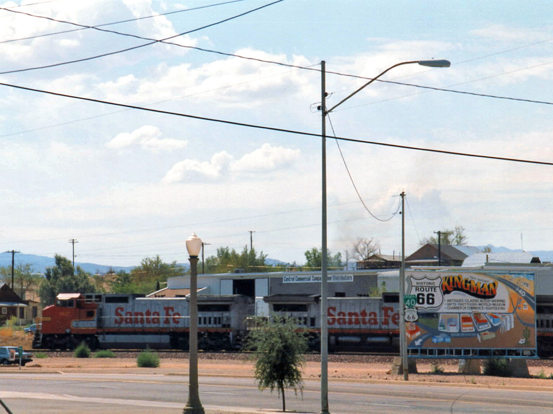 BNSF trains in Kingman