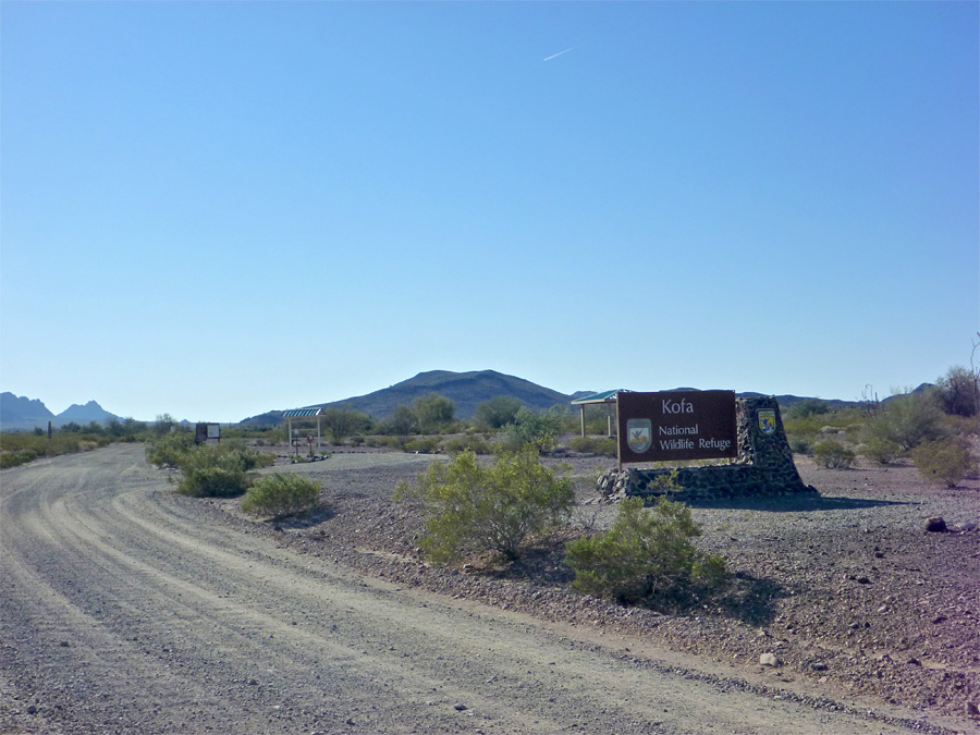 Entrance to the wildlife refuge