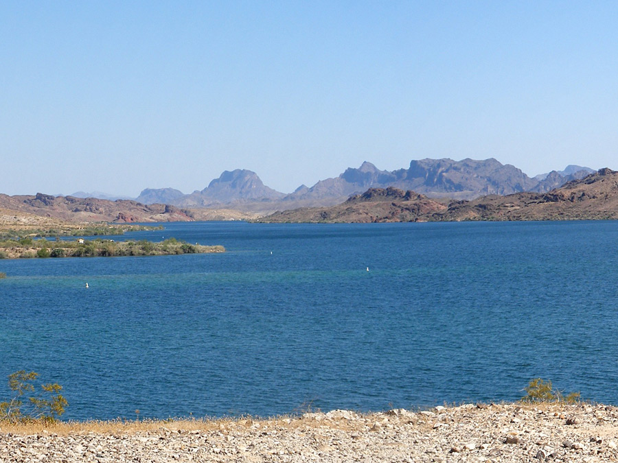 The lake, south of the city