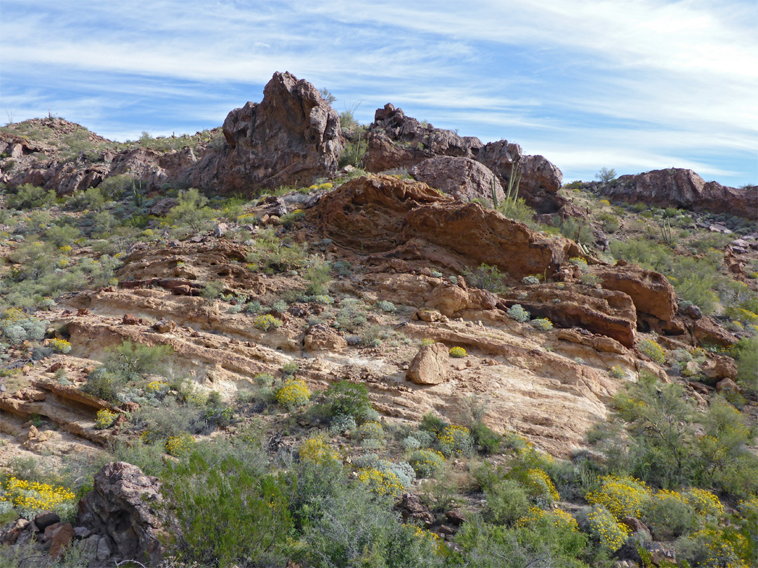 Layered rocks