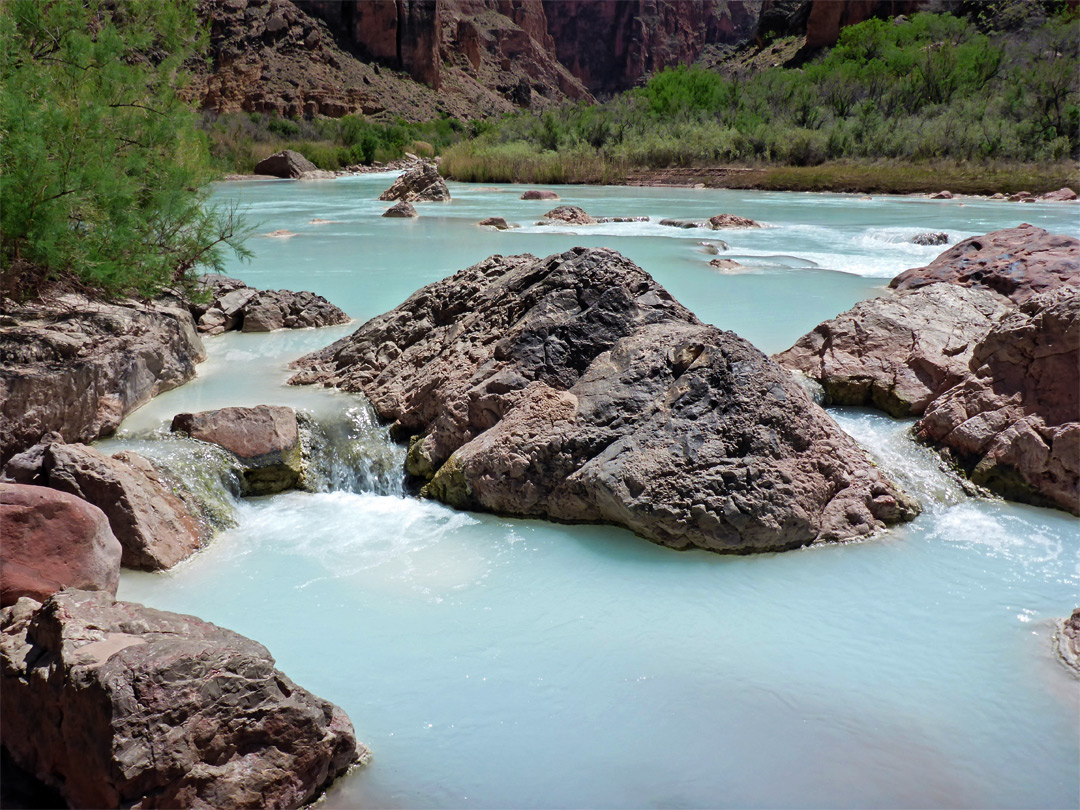 Pool below boulders