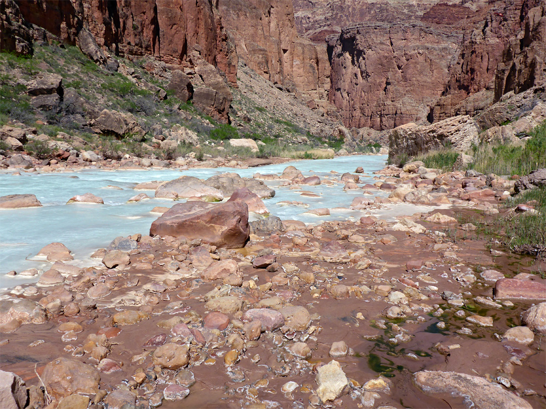 Mud and stones