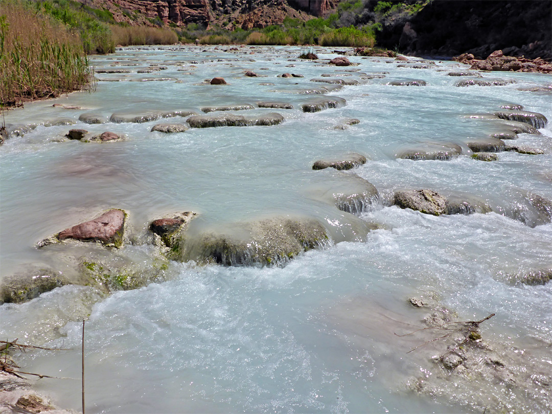 Travertine formations