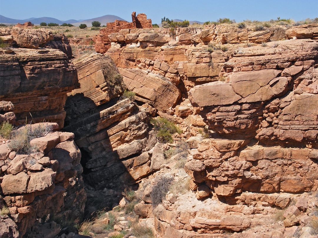 Canyon north of Lomaki