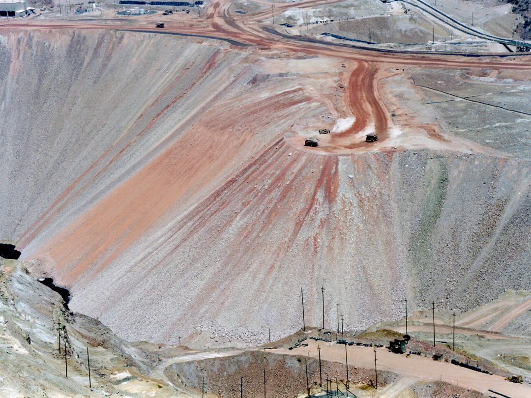 Morenci Mine - spoil heap