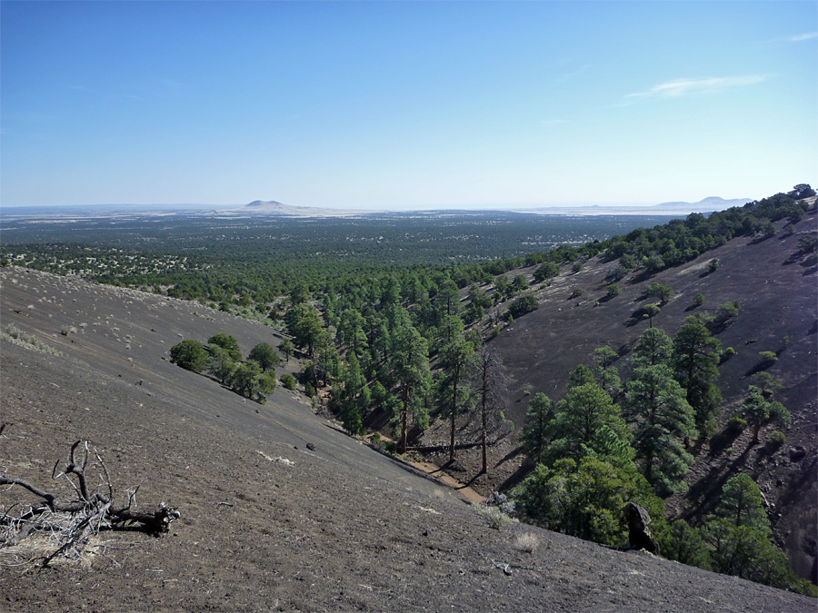 View northeast from the amphitheater