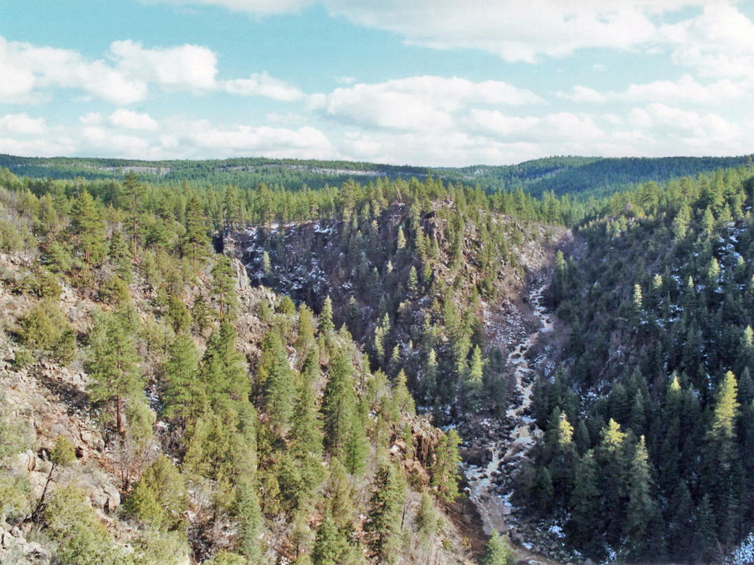 Junction with a tributary ravine