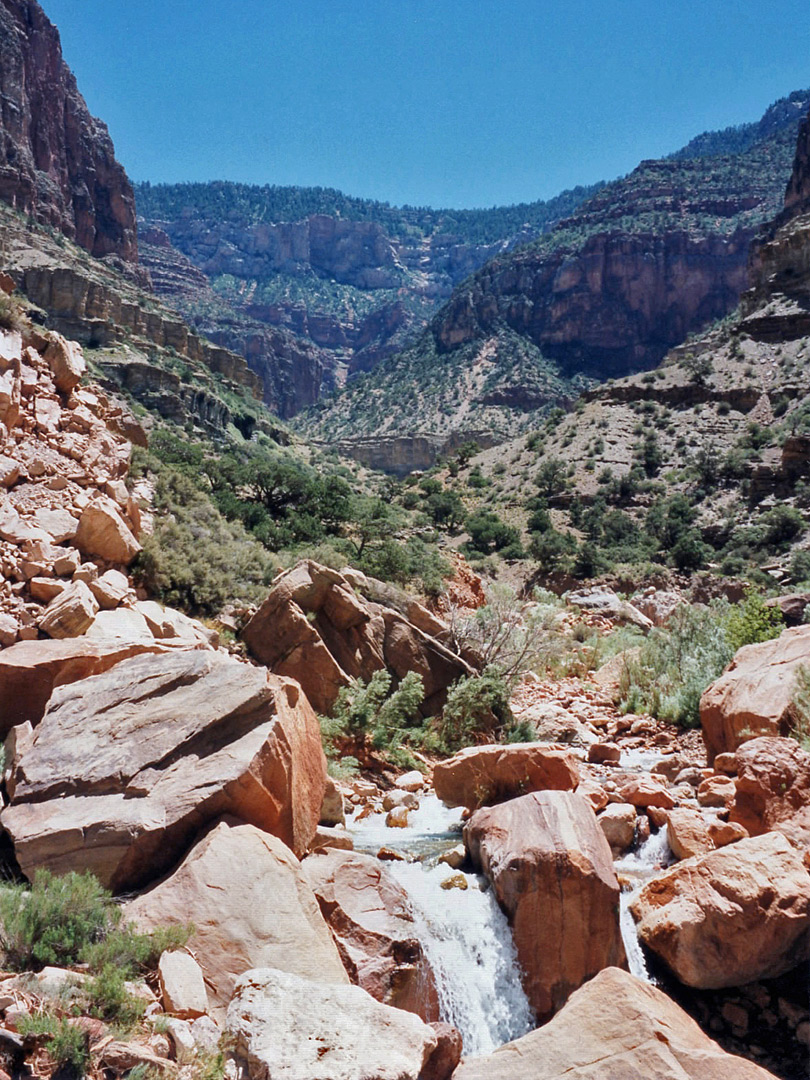 Stream and boulders