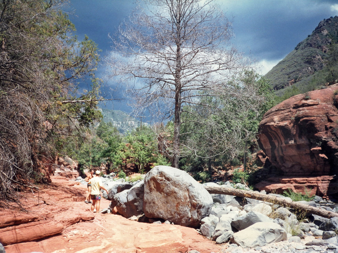 Rocks beside Oak Creek